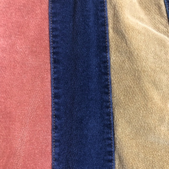 Versona BOHO Flare Striped Color Block Jeans Size 16 L - Picture 9 of 11